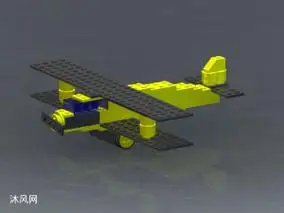 乐高飞机积木 - solidworks玩具公仔类模型下载 - 沐风图纸