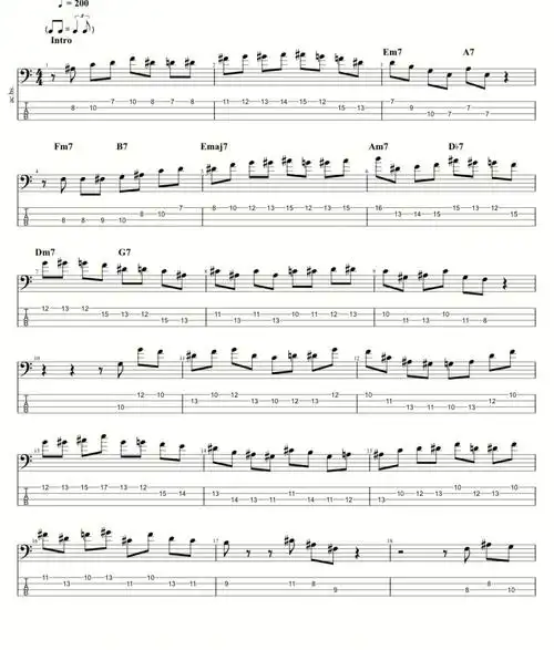 超级难弹的贝斯solo