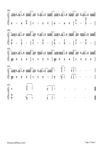 黄昏之时钢琴数字简谱你的名字插曲