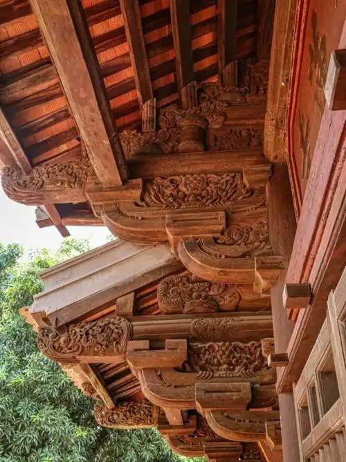 纯木结构古建筑的艺术气息