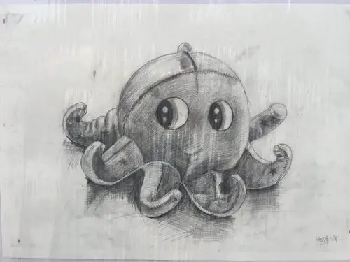 四年级我的小章鱼在全校展示,努力总会有回报,我自豪