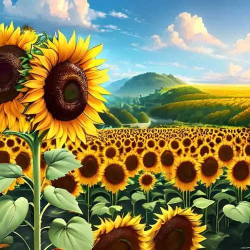 风景向日葵头像图片大全