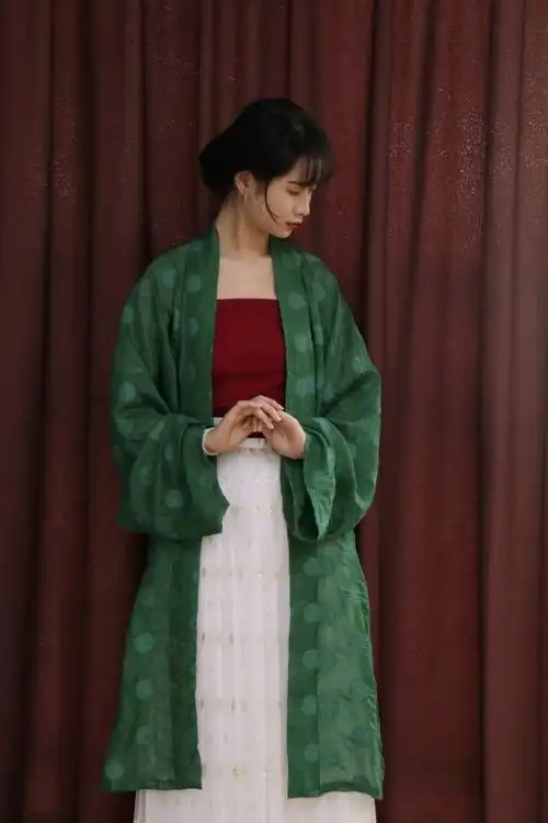 裳裳者华金玉原创宋制直对襟长衫短衫飞机袖褙汉服