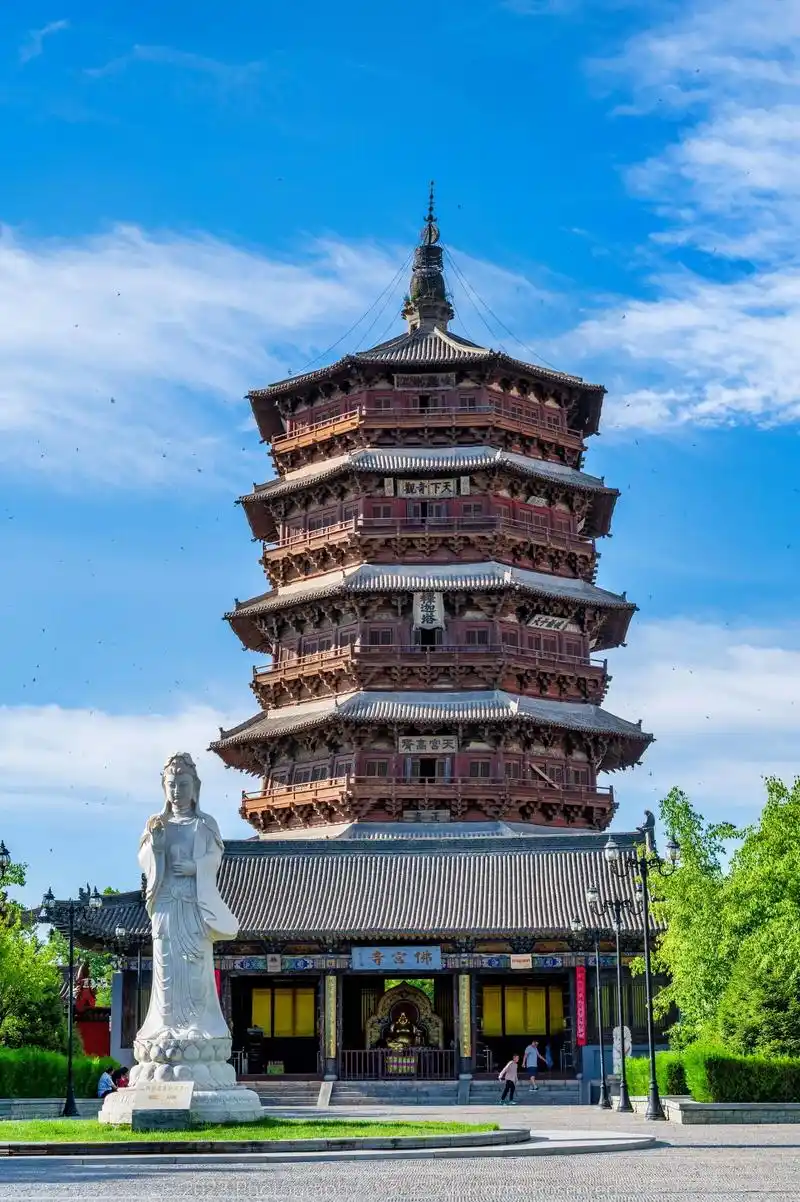 应县木塔.#古建筑 #佛宫寺释迦塔,又称#应县木塔,位于山西 - 抖音