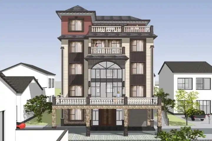 五层农村自建房设计图14室 2厅 12卫 1厨 1堂屋