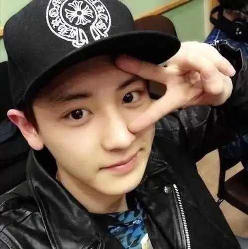 exo 朴灿烈 chanyeol 剪刀手