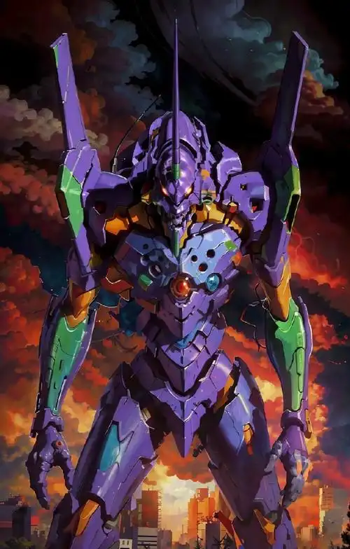 新世纪福音战士#eva机体壁纸之紫色【初号机】909090(整理by