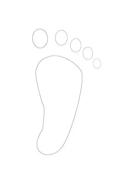 谁可以帮我画一个脚印