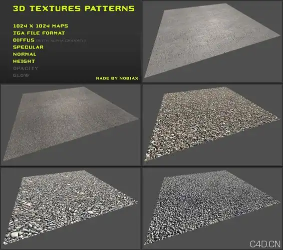 道路地面材质三维贴图free3dtexturespack09