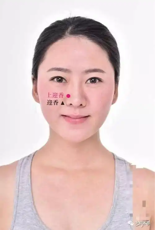 上迎香穴别名鼻通主鼻炎鼻窦炎过敏性鼻炎