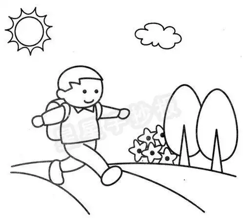 第2页笔画简笔画怎么画孩子放学回家的简笔画放学时主题简笔画放学学