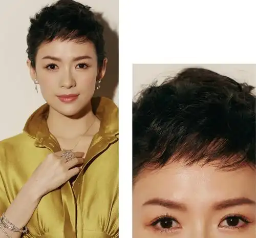 章子怡厉害了,换上"超短发"一点也不土,颜值高就是不一般