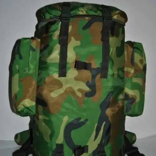 背囊陆军01温区背囊携行具老式大花迷彩陆背囊60l防水背包支架军背包