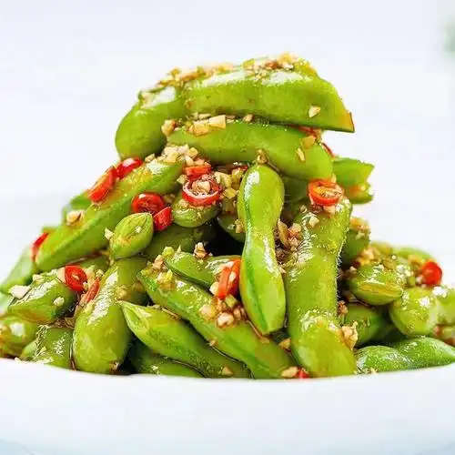 开味毛豆2斤装即食商用批发湖南麻辣大包小吃卤味蒜香餐饮地摊