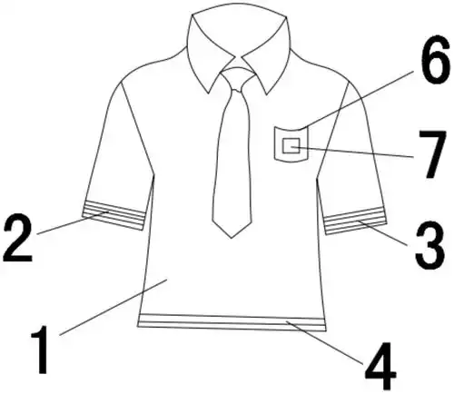 cn211631848u_一种带有警示标贴的校服