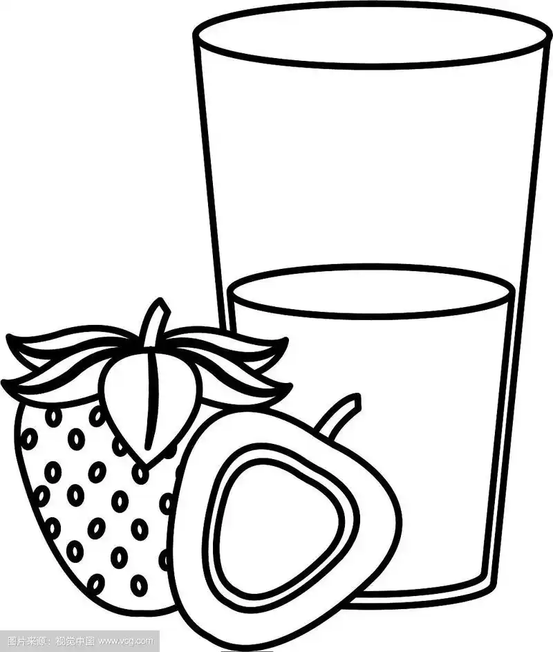 草莓和果汁设计