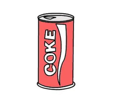 可乐瓶简笔画动画步骤瓶子矢量汽水瓶饮料瓶玻璃瓶简笔画图标啤酒蓝色