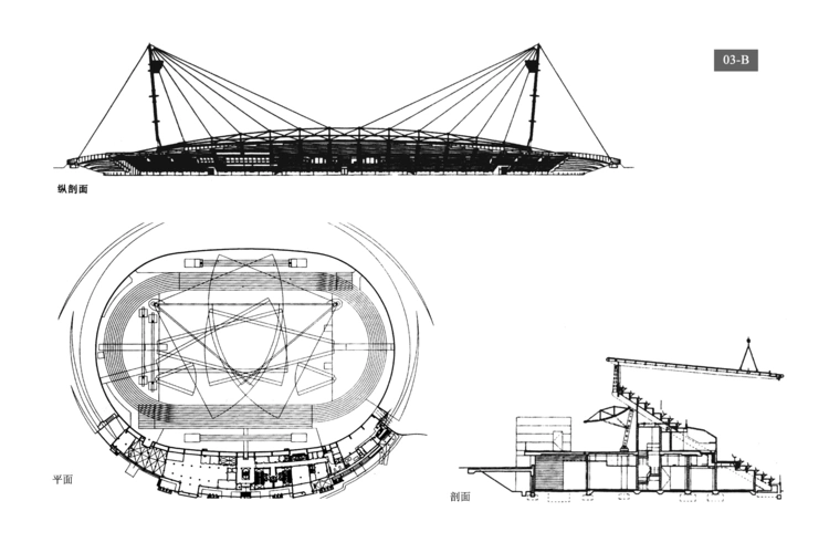 经典建筑大师公共建筑作品手绘作品6