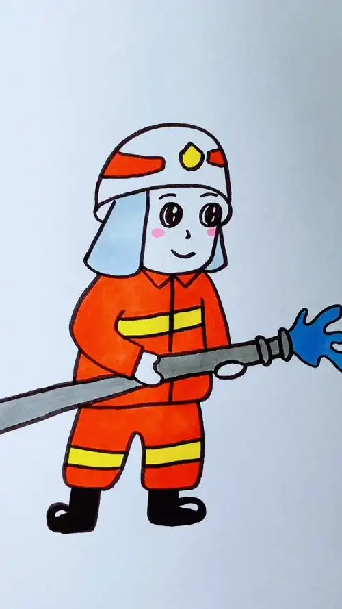 用119画消防员