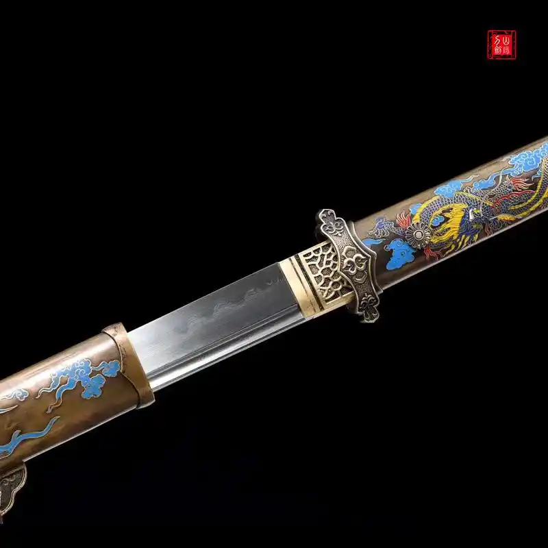 精雕鞘祥龙唐横刀 - 抖音
