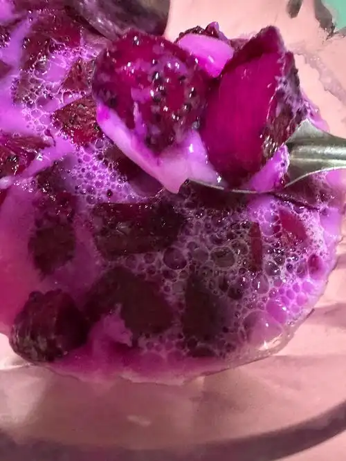 原创|密恐慎入!妈妈做的火龙果奶冻