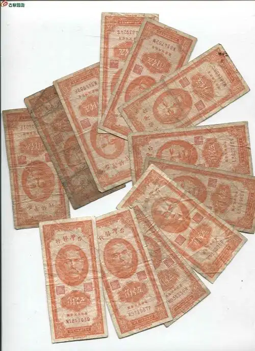 老台币一堆100元