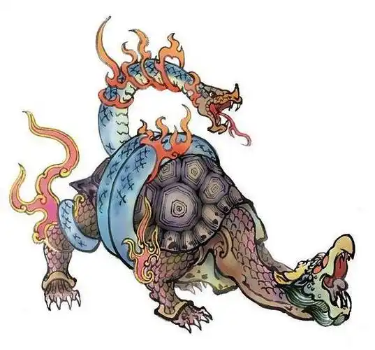 上古异兽之四大神兽玄武1玄武是一种由龟和蛇组合成的一种灵物玄武的