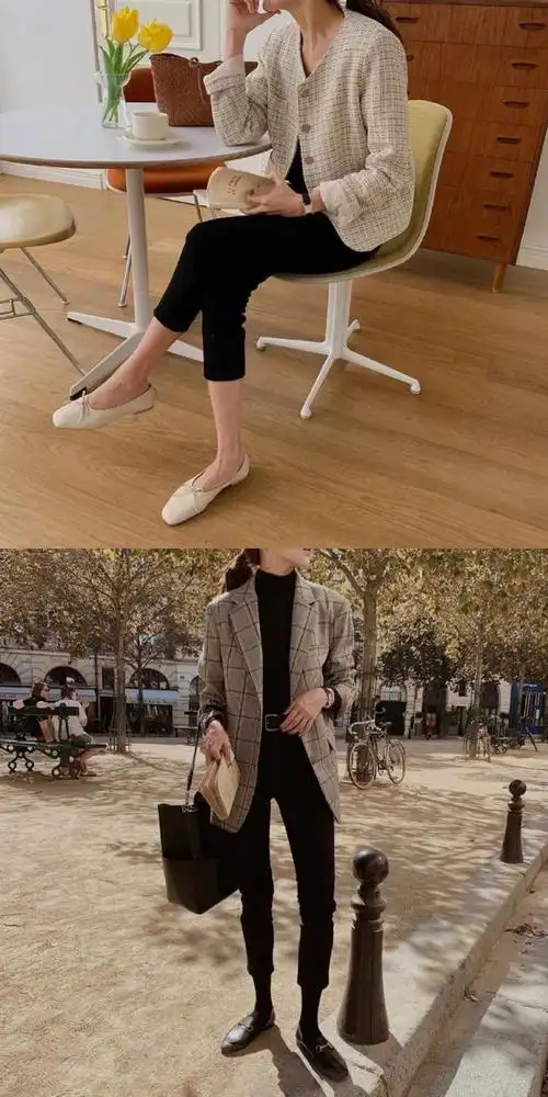 女生节的穿衣搭配 早春质感通勤穿搭,叠穿技巧让整体更显层次感