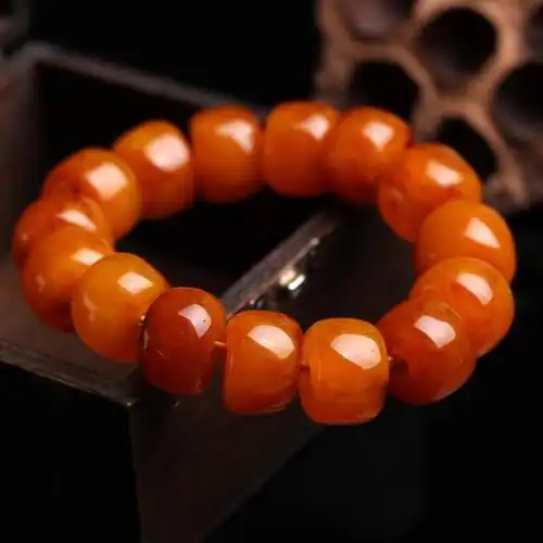 原矿波罗的海油光老蜜蜡手串手链精工打磨霸气老型珠附证书-阿里巴巴