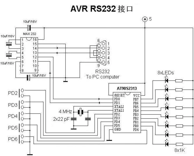 rs232接口电路图