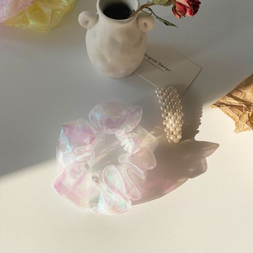 hello人鱼姬发圈欧根纱发绳bm大肠圈ins简约发饰头绳女网红girl韩