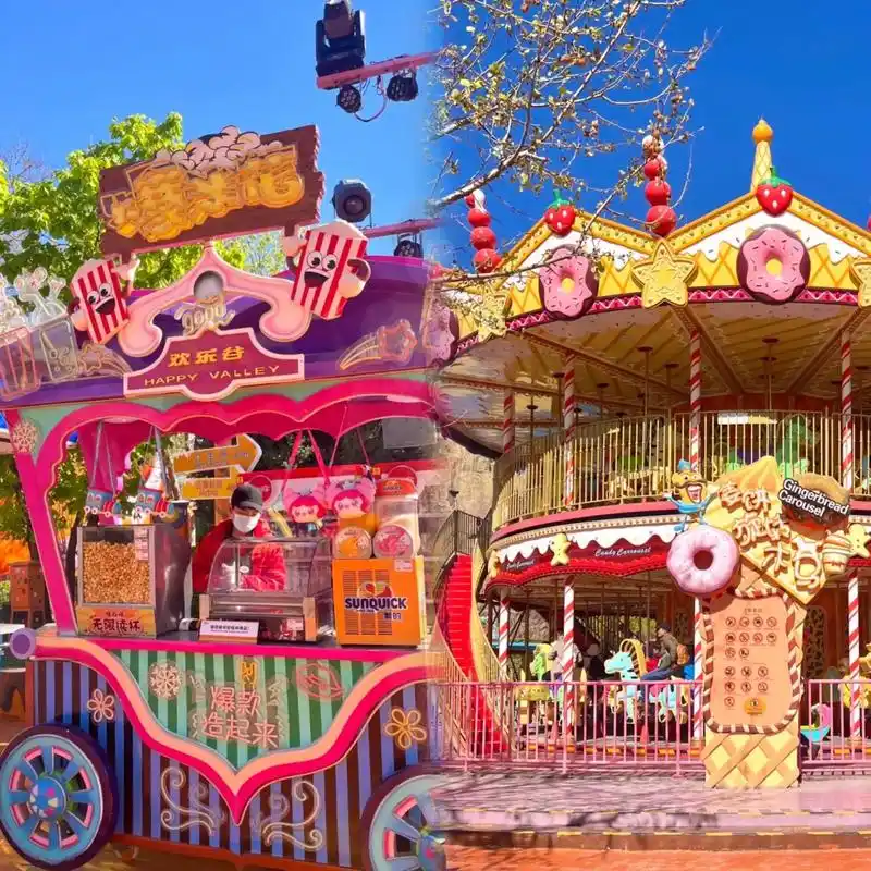 北京欢乐谷.#抖音美好打卡地#给孩子一个童梦乐园 #大型游乐 - 抖音