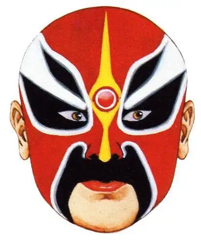 赵云脸谱儿童简笔画