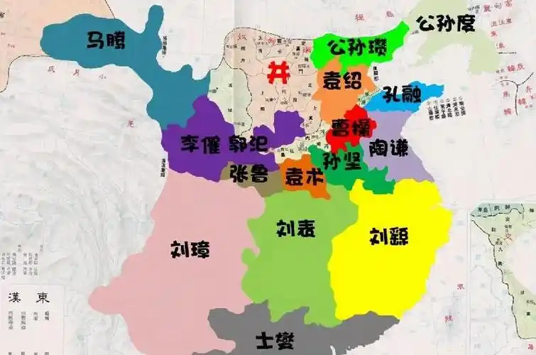 东汉十三州高清地图(东汉十三州地图精确到郡)-飞翔百科