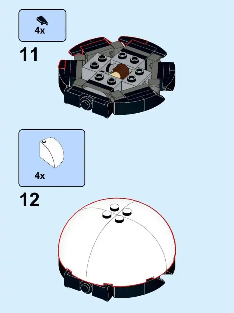 moc乐高1:1精灵球图纸 1:1乐高精灵球,电子版可以去rebrickable下载