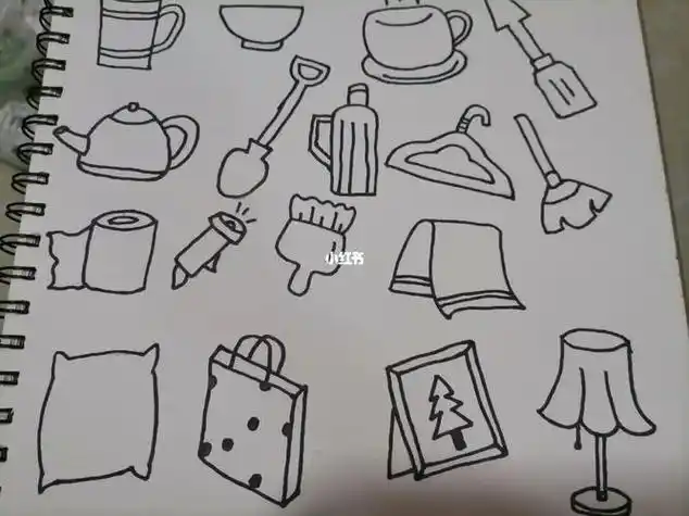 幼儿园简笔画家里方形的物品