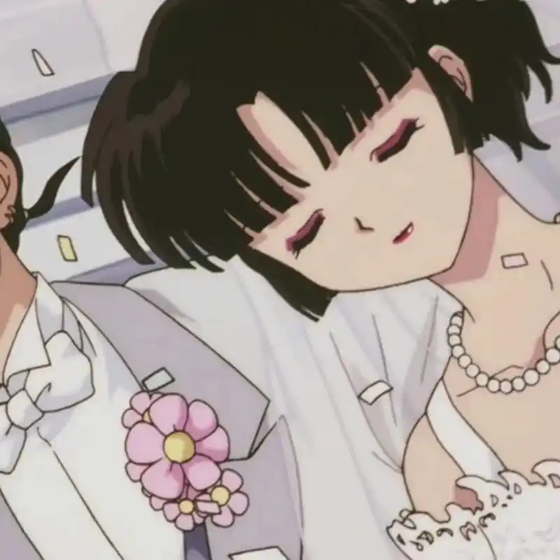 情侣头像#犬夜叉#珊瑚#弥勒法师 犬夜叉情侣头像(二)—— - 兑趑