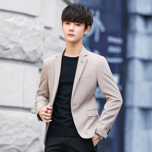 休闲西装修身韩版小西服套装男士商务务正外套西服