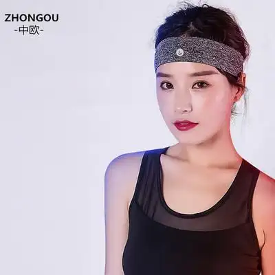 中欧运动发带头汗带女装备跑步瑜伽健身导汗防汗止汗吸汗头巾头戴_52
