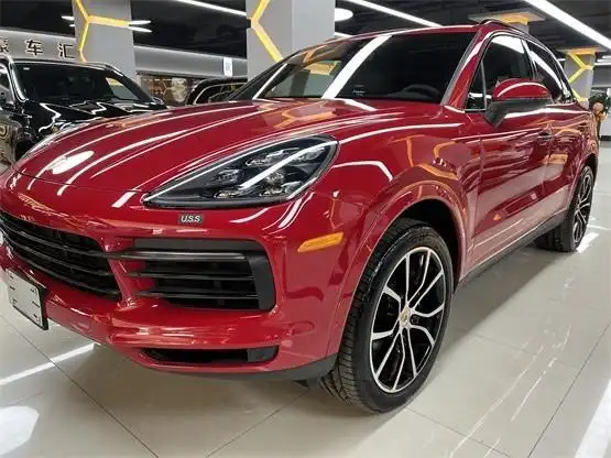 21款保时捷卡宴胭脂红现车美女看过来