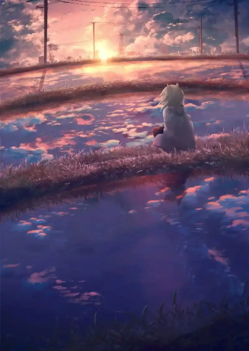 动漫壁纸 #二次元 仰望星空的人,自己也在发光 - 抖音