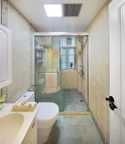 87平美式乡村风格家卫生间设计