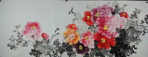 小六尺牡丹_牡丹_花鸟_国画_装饰作品_藏画网_中国书画交易网_画廊和