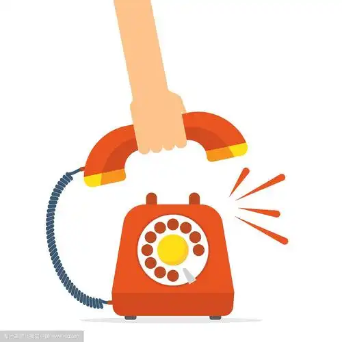 复古风格的红色电话铃响了起来