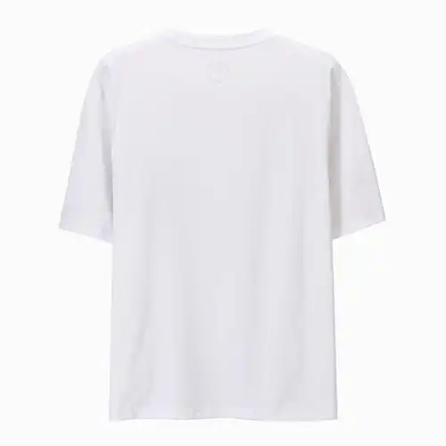 新品休闲圆领 男款运动t恤 生活系列男式短袖纯白logo短t