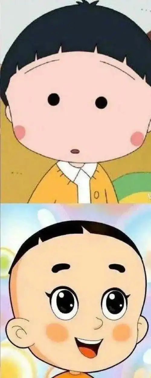 眉上刘海第一眼看撞脸樱桃小丸子和大头儿子,但是越看越顺眼又是怎么