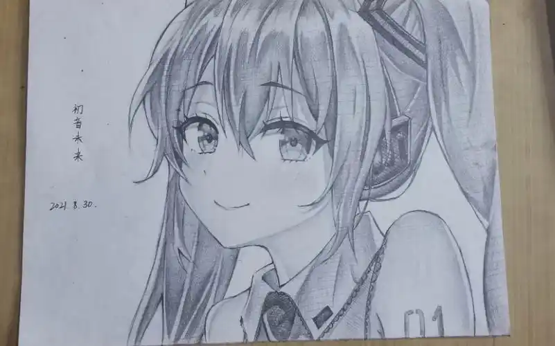 260分钟画出初音未来!miku生日快乐!初始之音,响彻未来!