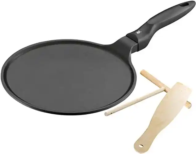 wmf 福腾宝 devil系列 法式薄饼锅,带有涂层,不锈钢手柄,黑色,27厘米
