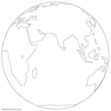 地球简笔画 地球简笔画儿童