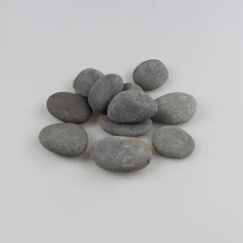 园景黑色鹅卵石 3-5公分黑卵石 黑石子 石头